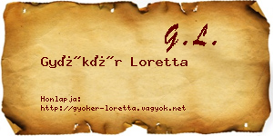 Gyökér Loretta névjegykártya